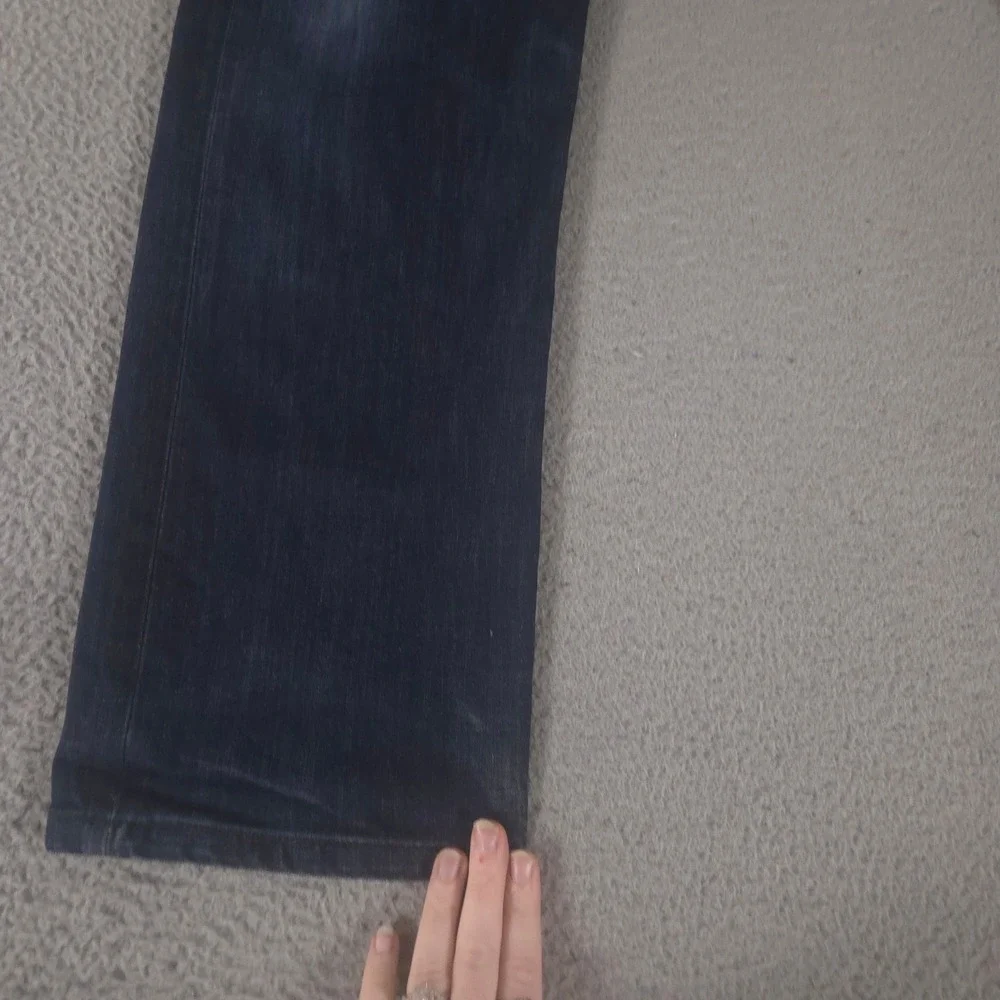 Banana Republic Jeans Mens 36x34 Blue Vintage Straight Stretch Denim Dark Wash